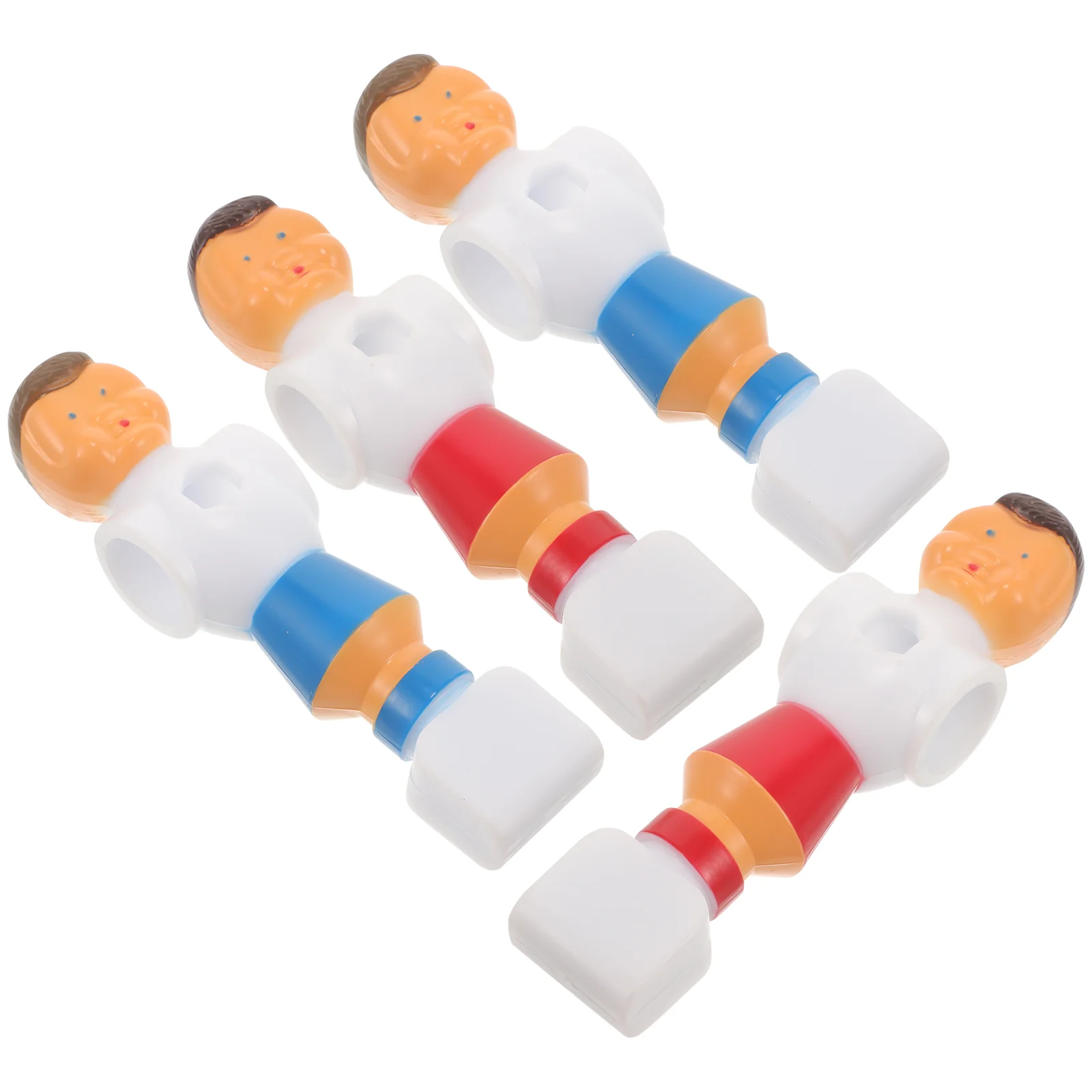 4 Pcs 테이블 축구 책상 게임 기계 부품 액세서리 Pvc 피규어 Foosball 선수 동상