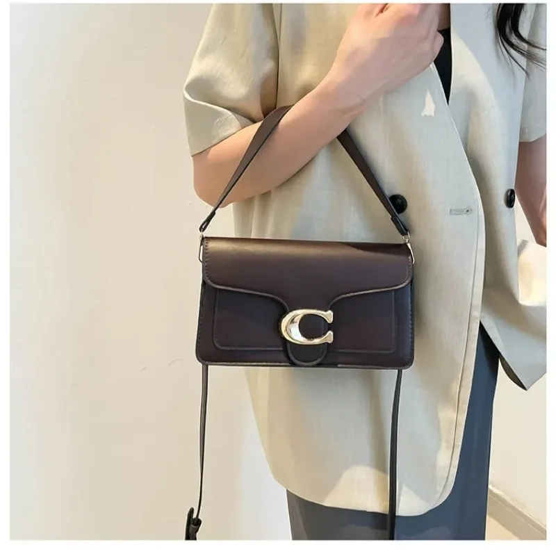 

Niche Luxury Solid-Color Tote Bag 2026 New Arrival Fashionable Vintage Versatile Minimalist Crossbody Square Bag