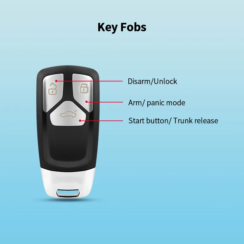 EASYGUARD PKE remote starter NFC lock unlock kit fit for AUDI 12-18 A6 ,12-17 A7 A8 with oem push start button