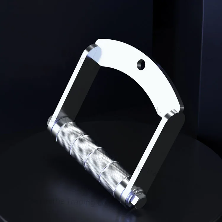 

Home Gym Stainless Steel Pull Down D-handle Pulley System Accessories Biceps Triceps Training Grips Equipment For Weight Workout