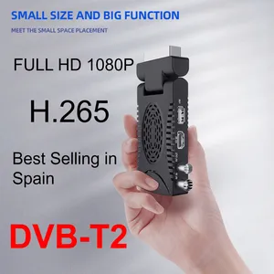TV alıcısı HD Dijital Karasal, DVB-T2, DVBT2, USB, DVBT Tuner, wi-fi, FONKSİYONU, ve PVC, AB Ülkeleri), H. 265 8 en çok satılan, uydu alıcısı - №8