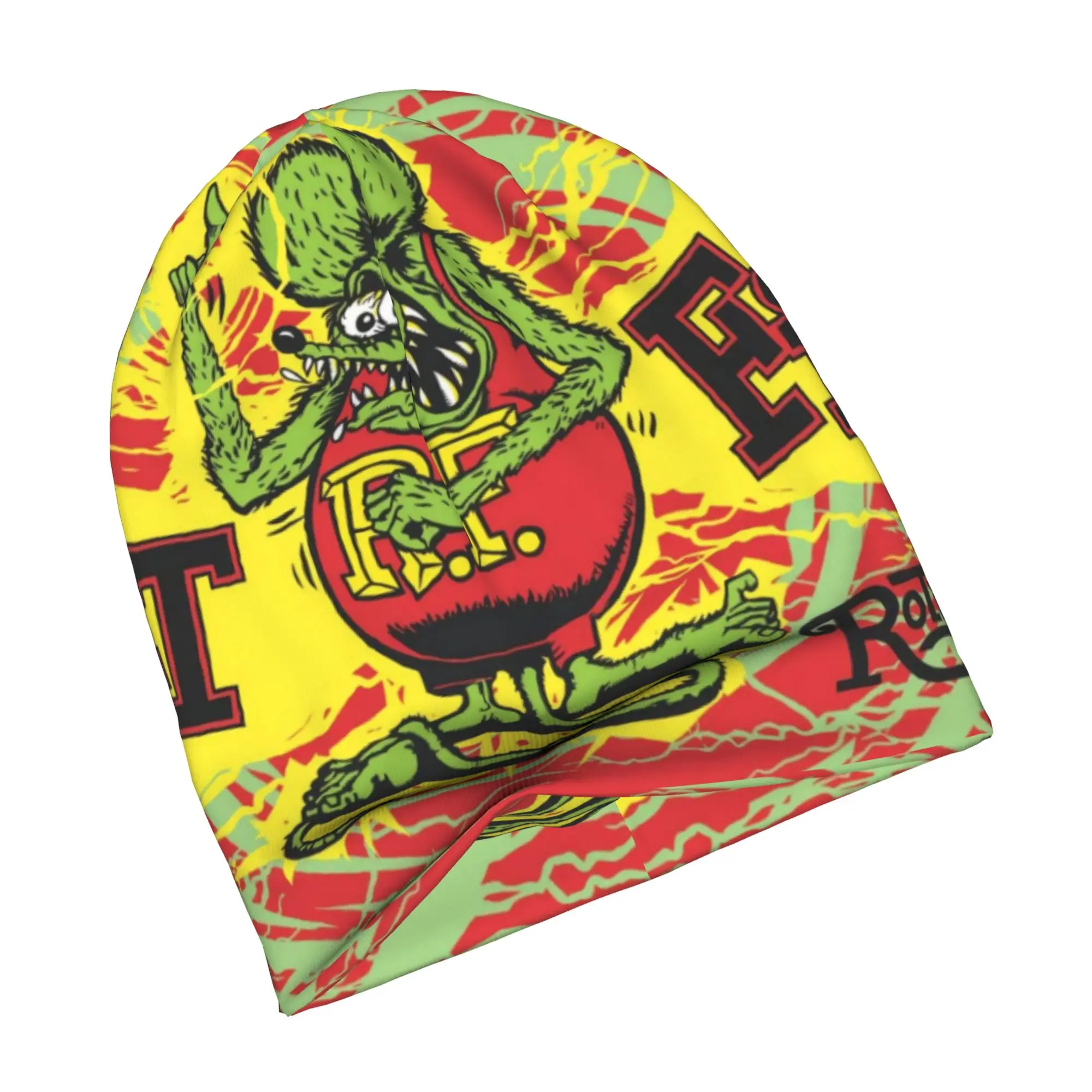R-Rat F-Fink Anime Cartoon Bonnet Hat Knitting Hats Men Women Fashion Unisex  Warm Winter Skullies Beanies Caps