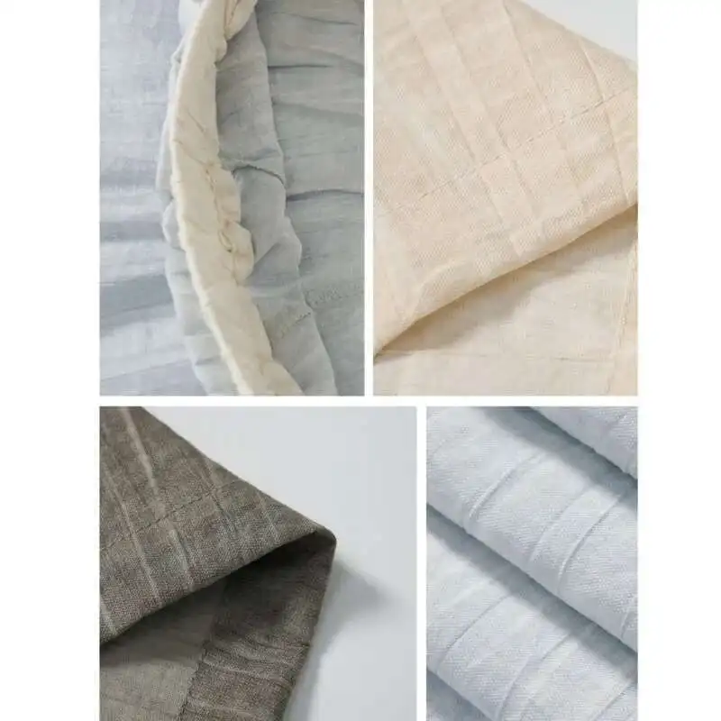 Femmes rides jambe large pantalons décontractés printemps été taille haute ample droite léger respirant pantalon