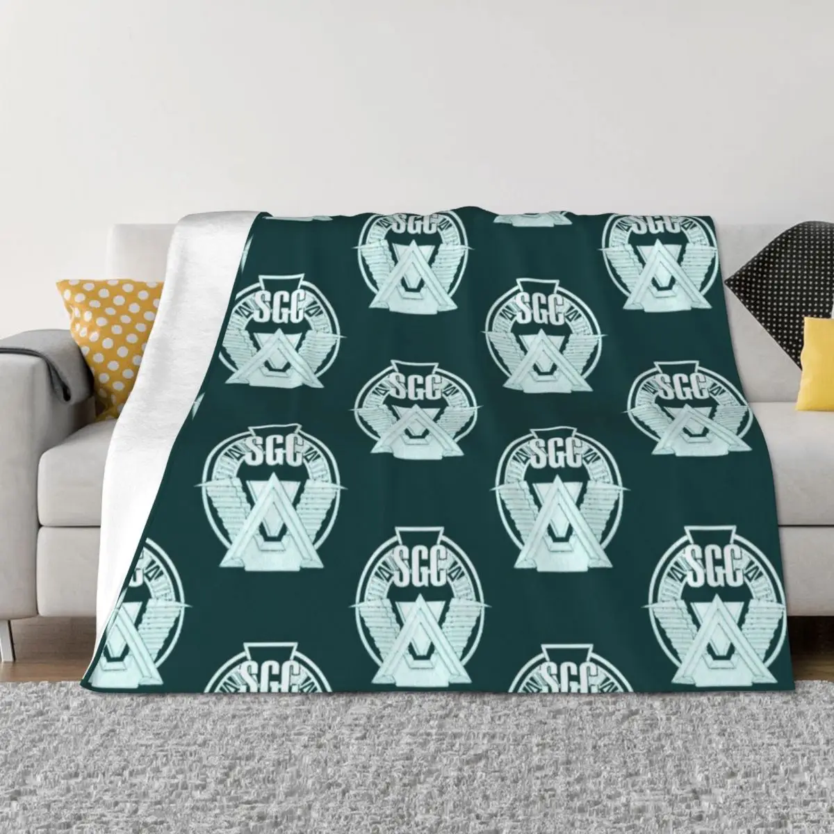 

Stargate SGC , Stargate Command Throw Blanket Luxury Designer Luxury St christmas gifts Decorative Sofa Blankets