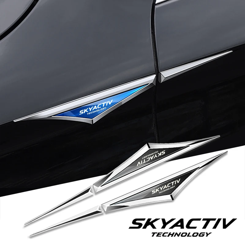 2pcs alloy car stickers car accsesories accessory for Mazda skyactive 2 3 5 6 8 cx3 cx4 cx5 cx7 cx8 cx9 cx30 mx5 rx8