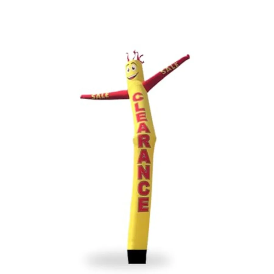 

18' FT Tall Inflatable Tube Man Yellow Red Air Powered Dancing Puppet for Outdoor Advertising Replacement Dancer Only Tubeman O