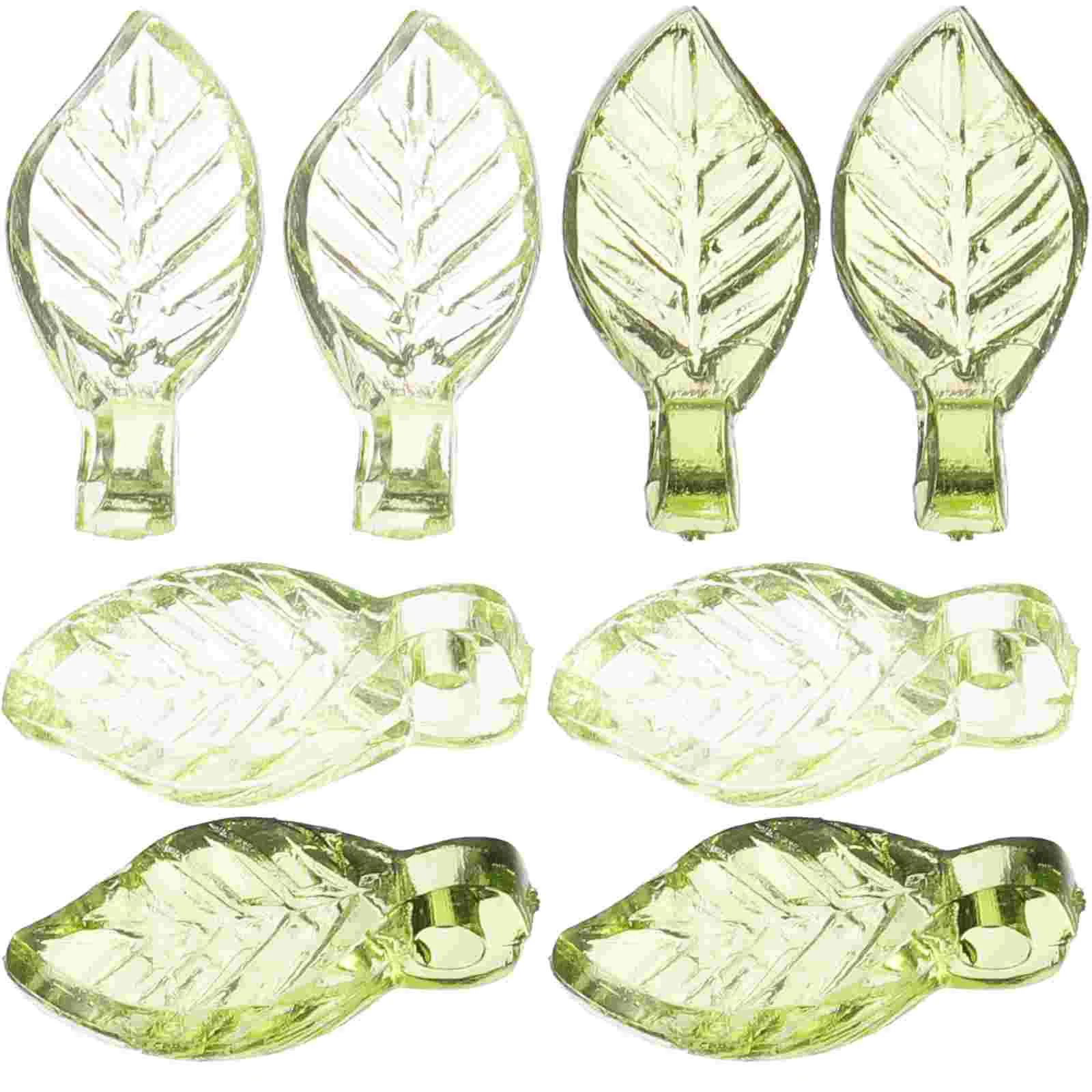 

100 Pcs Acrylic Leaves Jewelry Making Charms for Bracelet Leaf Scattered Beads Pendants Retro
