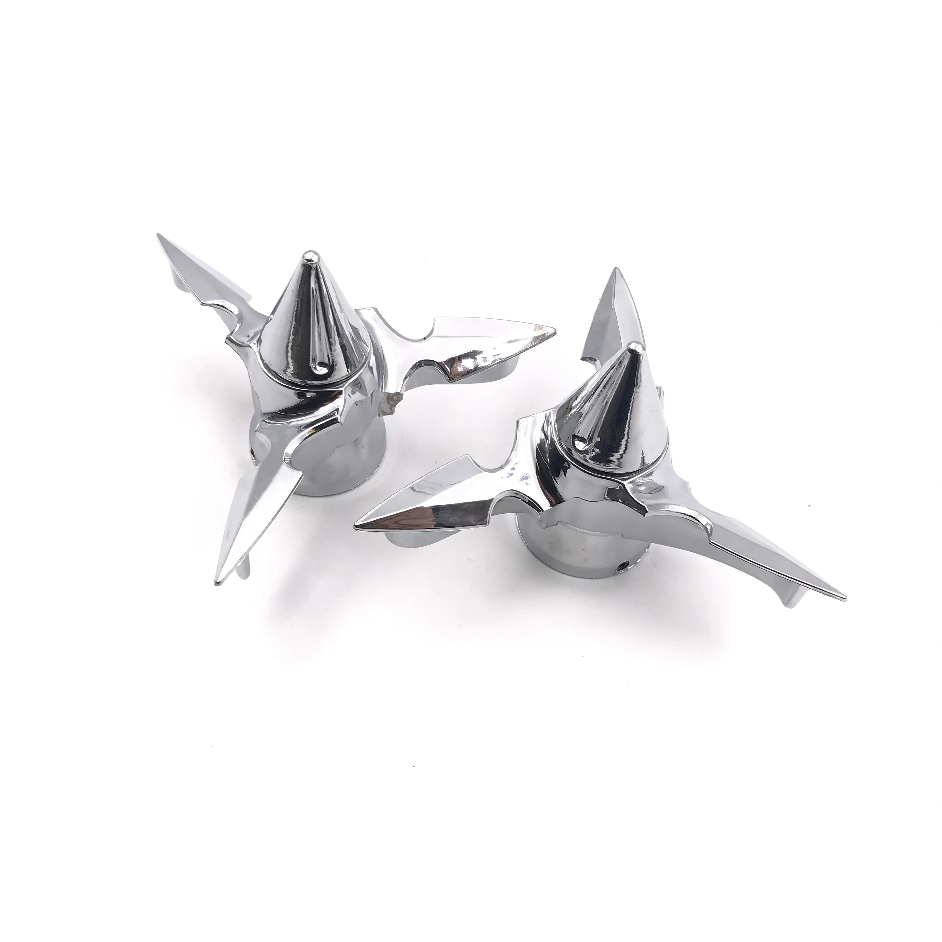 Motorcycle Spun Blade Spinning Front Axle Cap Nut Cover For Harley Dyna Softail Electra Glide Touring Chrome