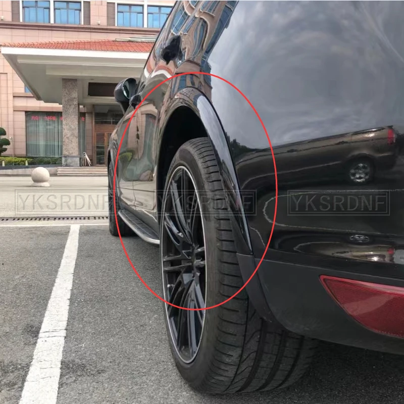 4pcs Auto Mudguards Car Fender Wheel Eyebrow Protector Wheel Arch Trim Strip For Porsche Cayenne GTS Style 2015 2016-2017