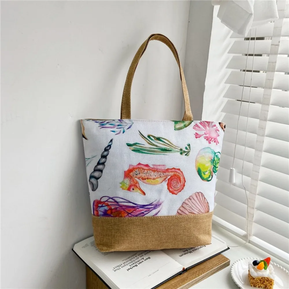 

Simple Design Canvas Cross Body Bag Large Capacity Durable Shoulder Bag Stylish Beach Bag Beach