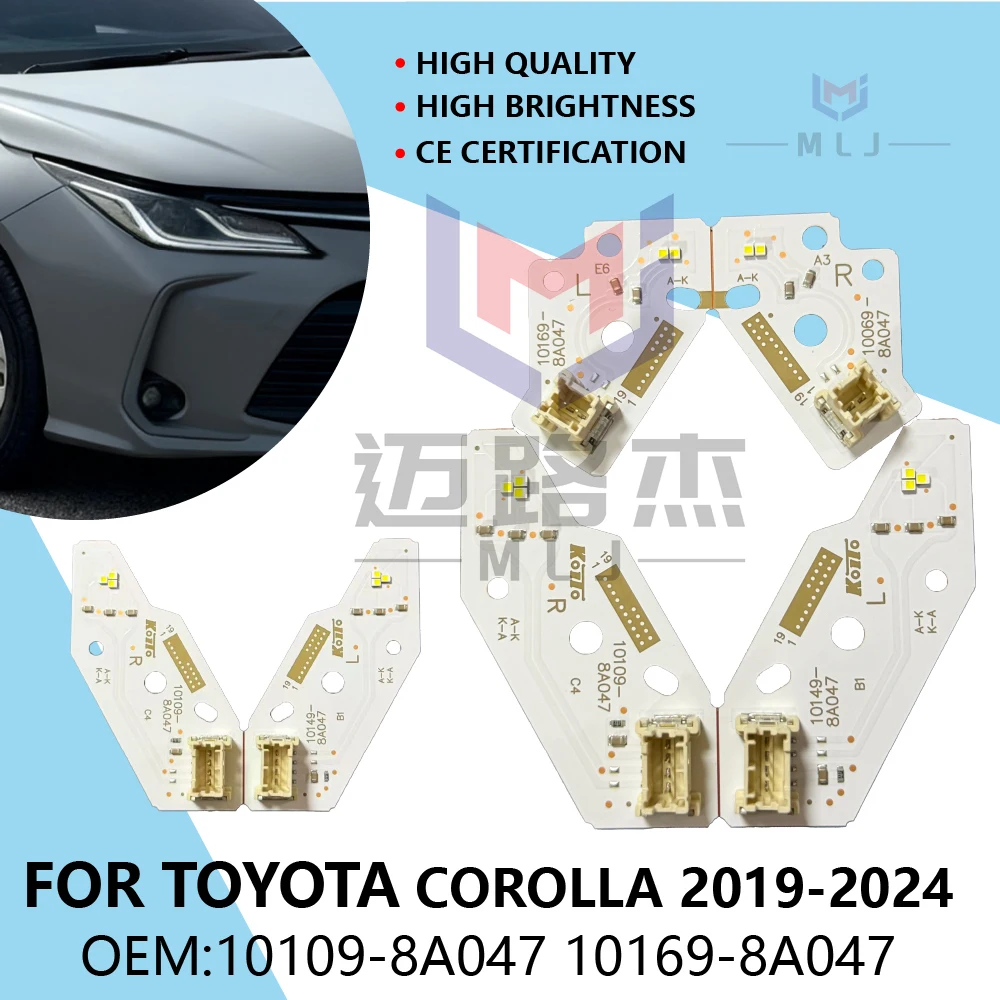 

10109-8A047 10169-8A047 For Toyota Corolla 2019-2024 DRL LED Headlight Boards Daytime Running Light Car Accessories Angel Eyes
