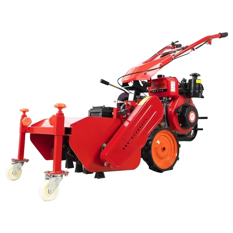 

Diesel/Gasoline Powered Mowing Machine Electric Home Mowing Artifact Weeding Tool Hand Push Adjustable Cutting Height Lawn Mower