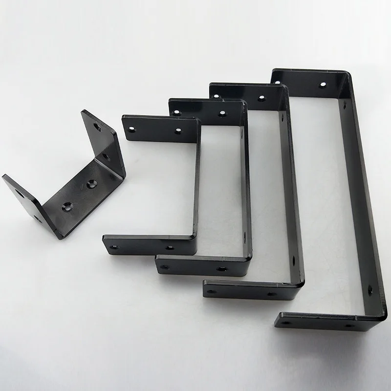 

1PCS Black U-shaped Wall-mounted Shelf Support Desk Hanging Square Corner Bracket Shelf Bracket Fixed Clip Hardware Accessories