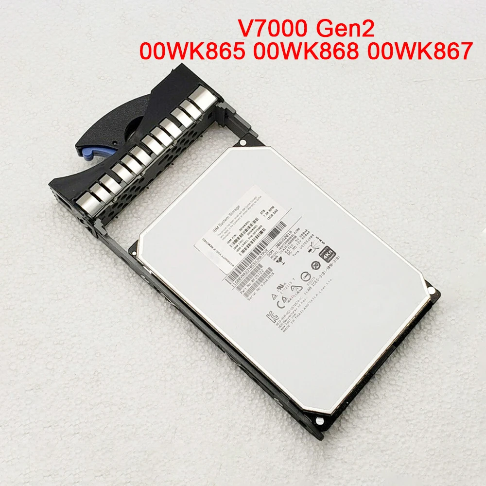 

Для жесткого диска IBM V7000 Gen2 00WK865 00WK868 00WK867 8T 7,2K SAS 3,5 дюйма