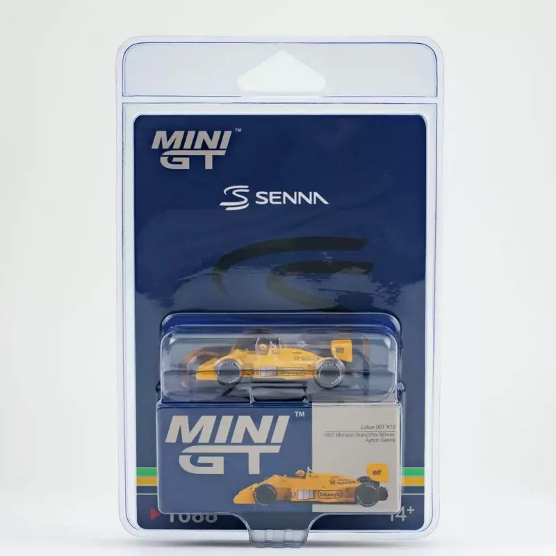 MINIGT 1:64 Senna Lotus 99T F1 racing die cast alloy car model 1088 for boys as a birthday gift collectible. view 3