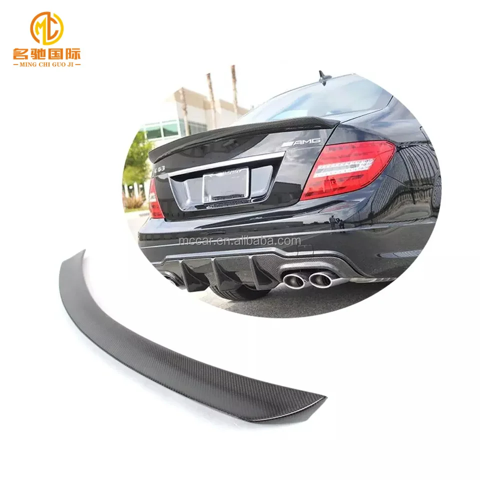 

4-door 2008-2014 Carbon fiber W204 Spoiler Wing For Mercedes-benz C-class W204 C180 C200 C250 C300 C63 Amg Spoiler Wing