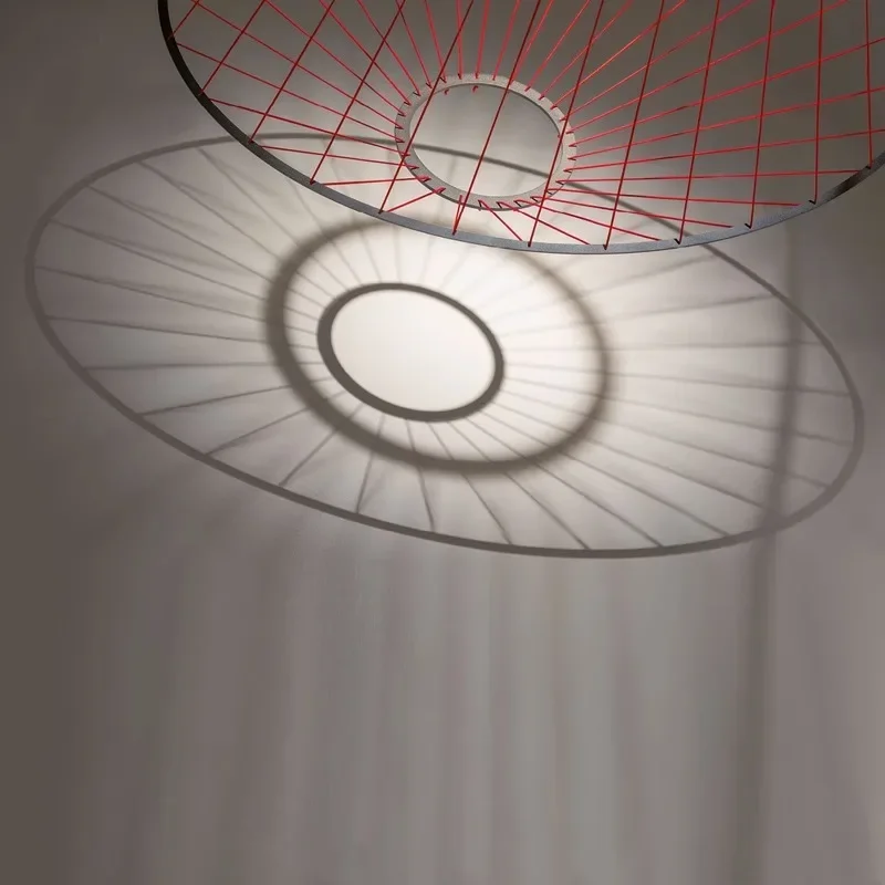 SANDYHA الحديثة الحد الأدنى LED الثريا تصميم خط فريد من نوعه أضواء قلادة لغرفة المعيشة فيلا الديكور الإضاءة الأنيقة