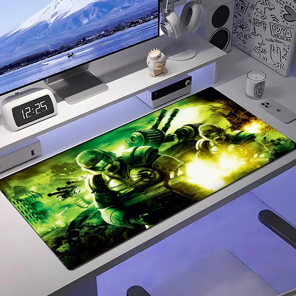 

Коврик для мыши C-command And C-conquer, большой противоскользящий резиновый игровой коврик для мыши, прочный настольный коврик с толстым краем, подходит для офиса