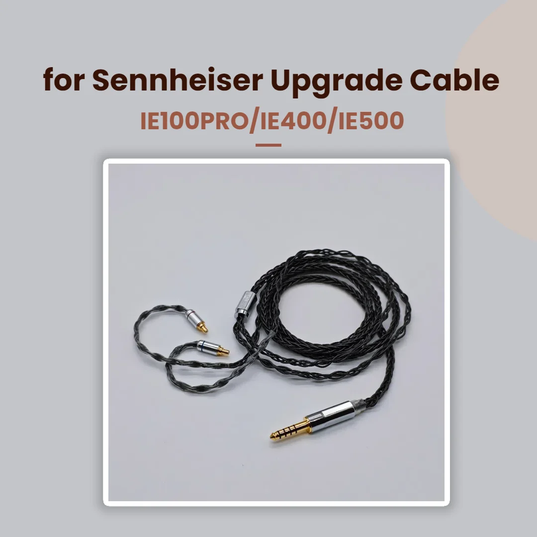 for Sennheiser IE100PRO/IE400/IE500 Professional Earphone Cable 8-Core OCC Silver-Plated 2.5/4.4mm Balanced with MMCX Connectors