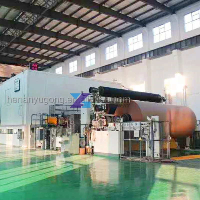 80 Ton Size 2800 Mm Test / Flute Paper Making Machine with Wheat Straw Pulper