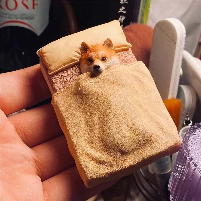 

Японские милые миниатюры в исцеляющим стиле – модели Шиба-ину и кошки, наклейка, декор, бионическое искусство, стол, спальня, креативный домашний декор FYFM