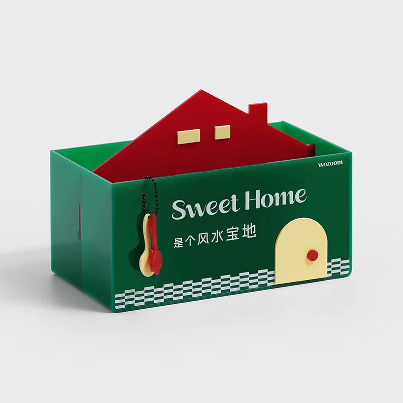 

WOZOOM Entrance Feng Shui Treasure Land Decoration Ornaments Living Room Desktop Compartment Storage Box Creative Accessories