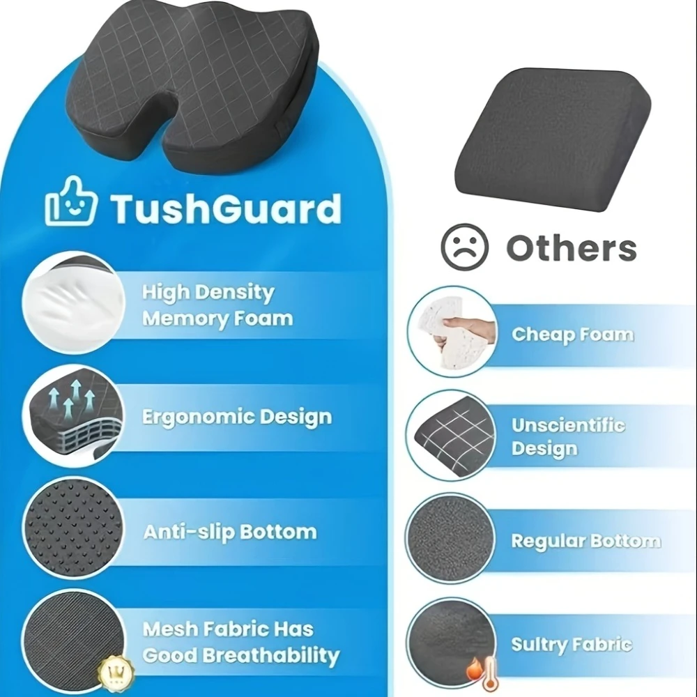 Ergonomisch heupzitkussen van  - Car Seat Cushion Memory Foam recensie en prijs