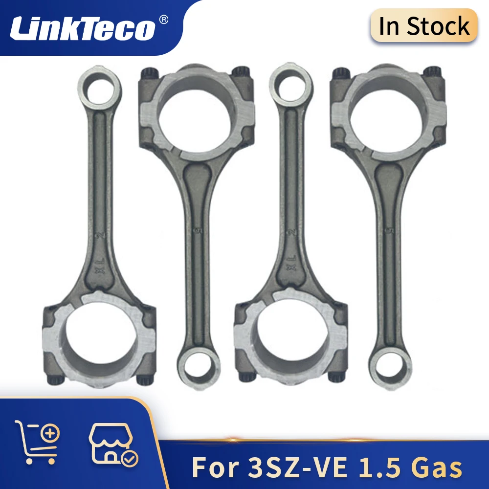 

Engine Auto Parts Connecting Rod Fit 03-17 3SZ-VE 1.5 L L4 Gas For Toyota AVANZA bB DAIHATSU PERODUA FAW 3SZ VE Con Rod 1.5L