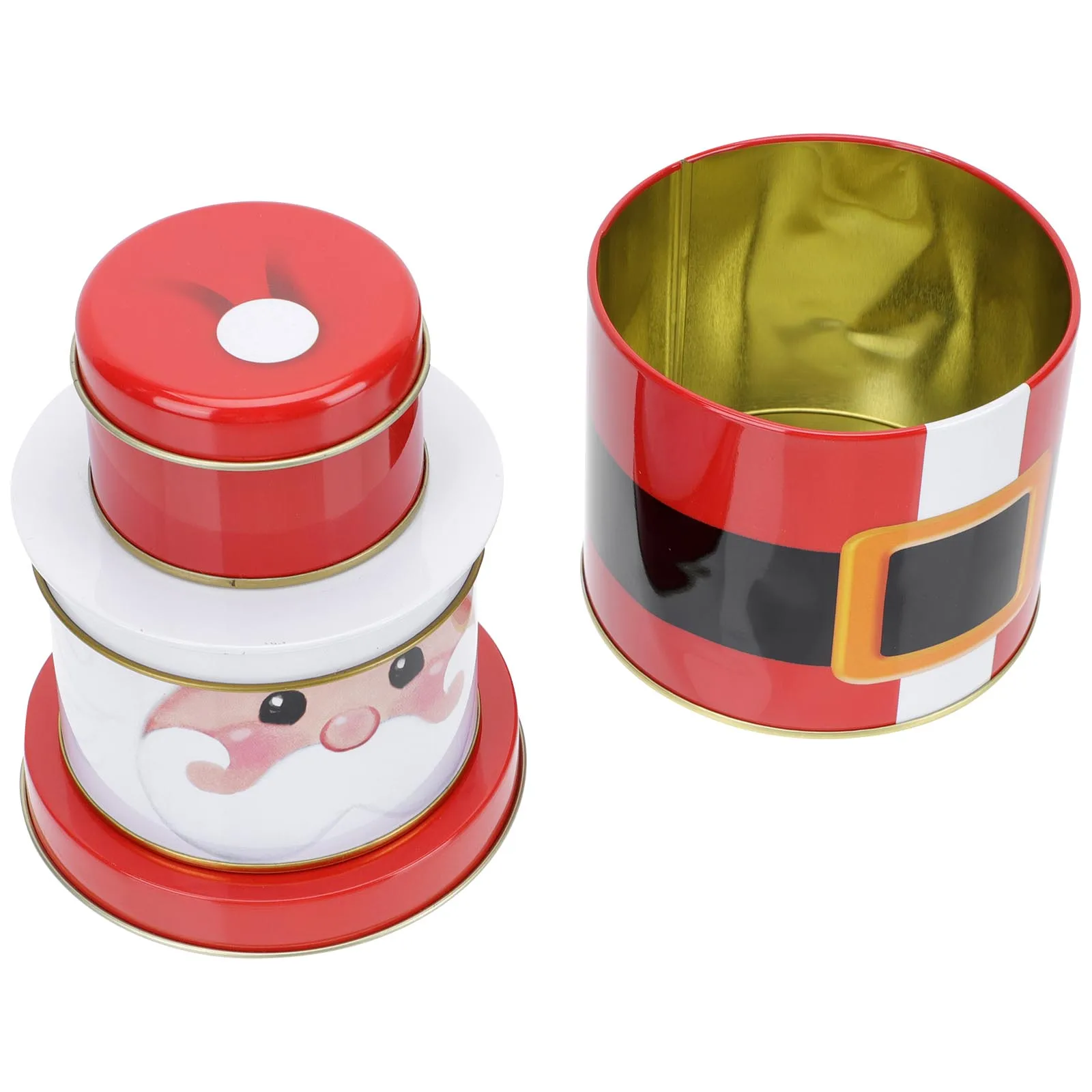 

1 Set Christmas Gift Box Santa Claus Shaped 3D Design Candy Container For Xmas Party Supplies Treats Holder Chocolate Packaging