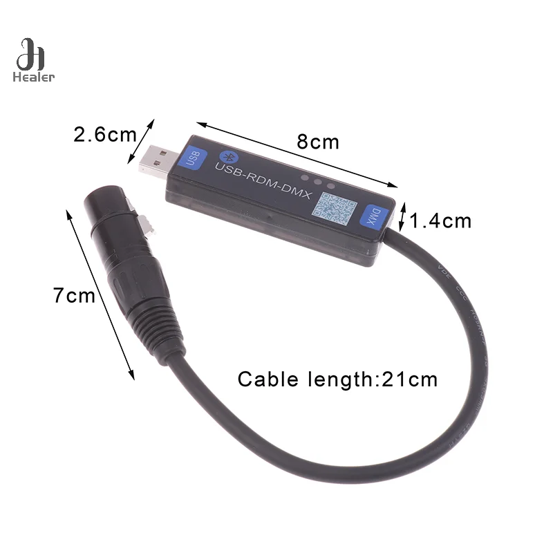 1PC USB-RMD-DMX 모바일 앱 DMX 다이얼러 무대 조명 무선 블루투스 DMX 컨트롤러 도구는 Android 장치만 지원합니다.