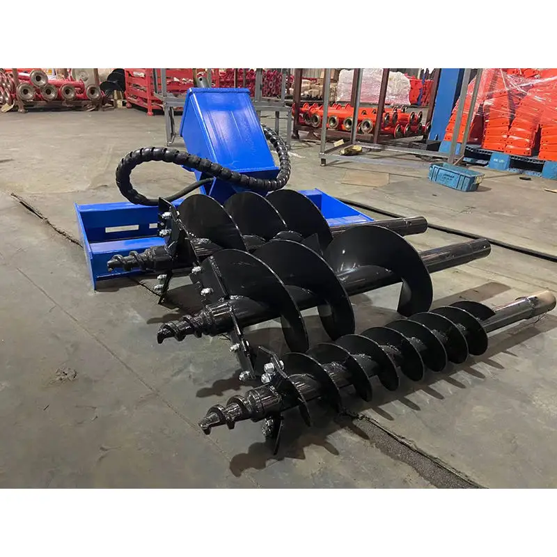 Ground Hole Drilling Machine Skid Steer Auger In  Stock  Earth Auger Drill For Sale