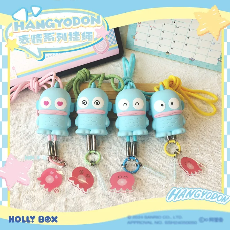 

Sanrio Hangyodon Cartoon Creative Silicone Pendants Anime Action Figure Stress Relief Toy Car Bag Decoration Model Birthday Gift