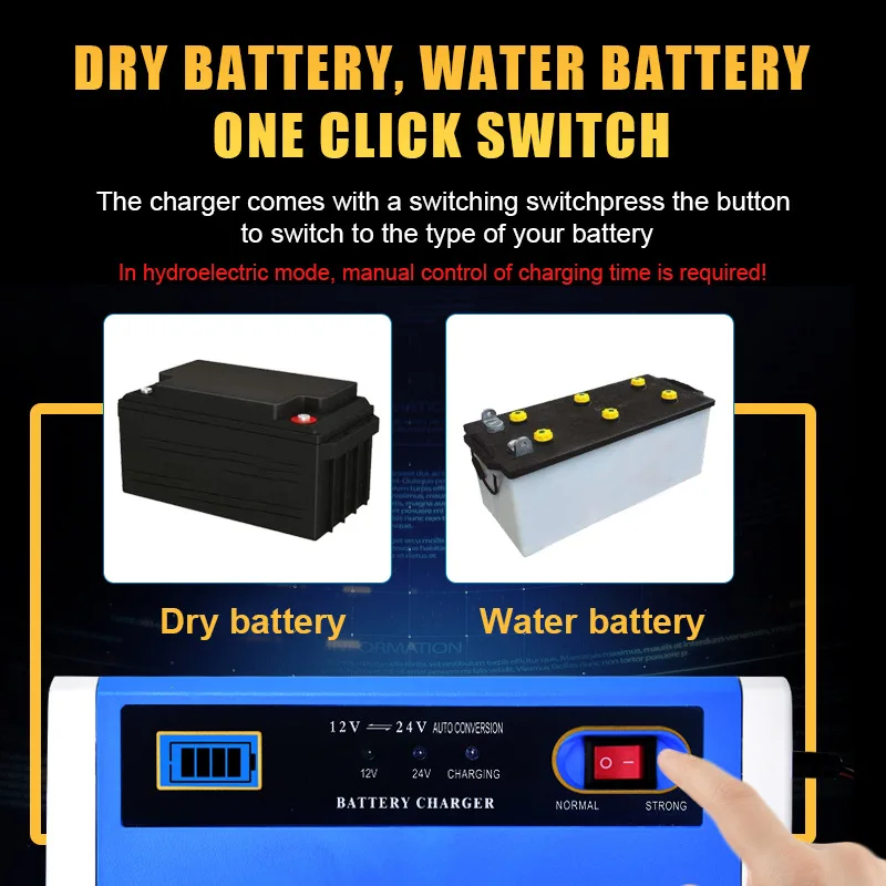 Cargador de batería de coche de la UE, reparación de Pulsos Eléctricos de 12V, 2A, batería de plomo ácido seca y húmeda con pantalla LED, cargador de batería de Moto y camión