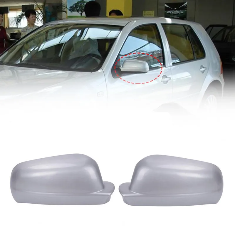 1 Pair Car Side Mirror Cover For VW Golf MK4 Passat B5 Bora Jetta Rearview Mirror Housing Cap Automobiles parts Accessories Trim