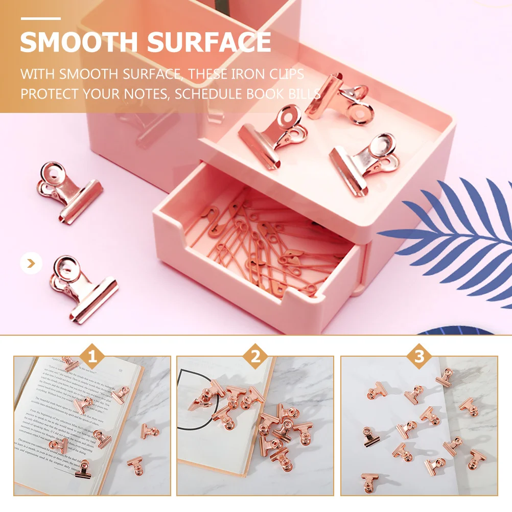 

1 set 1 Set Iron Metal Long Tail Clips Smooth No Burrs File Organizing Clips Office School Stationery Paper Organizer Decorative