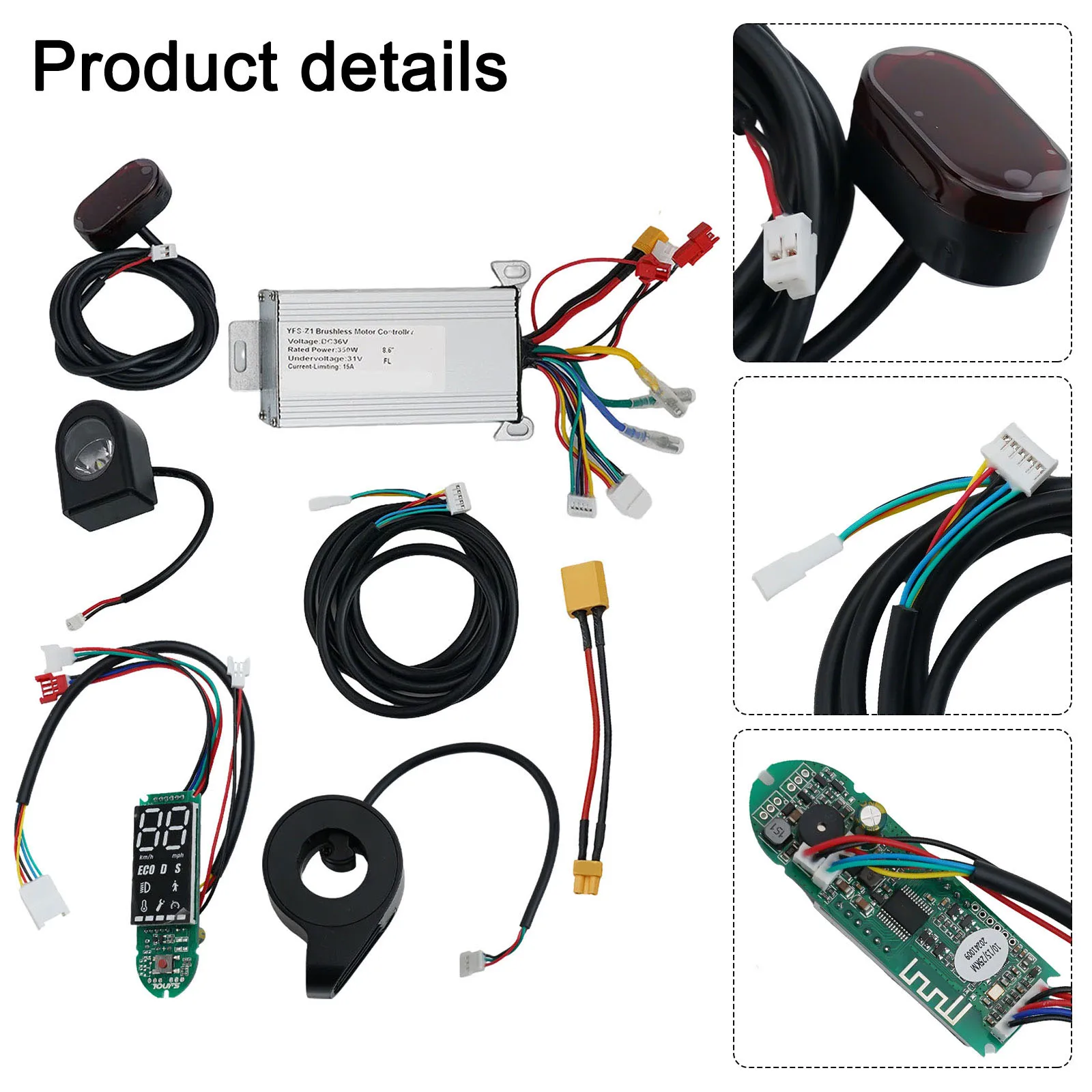 

Controller Kit Controller 116*68*32.2mm 350W Controller Set Easy Replacement Structure For 8.5inch Electric Scooter