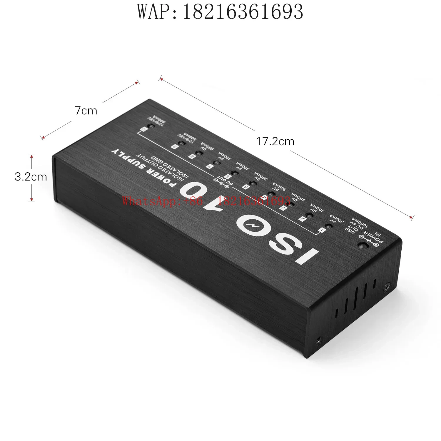 Suitable for 9V 12V 18V Protected Guitar Accessories, Guitar Effects, Pedal Power Isolation, DC Output/5V