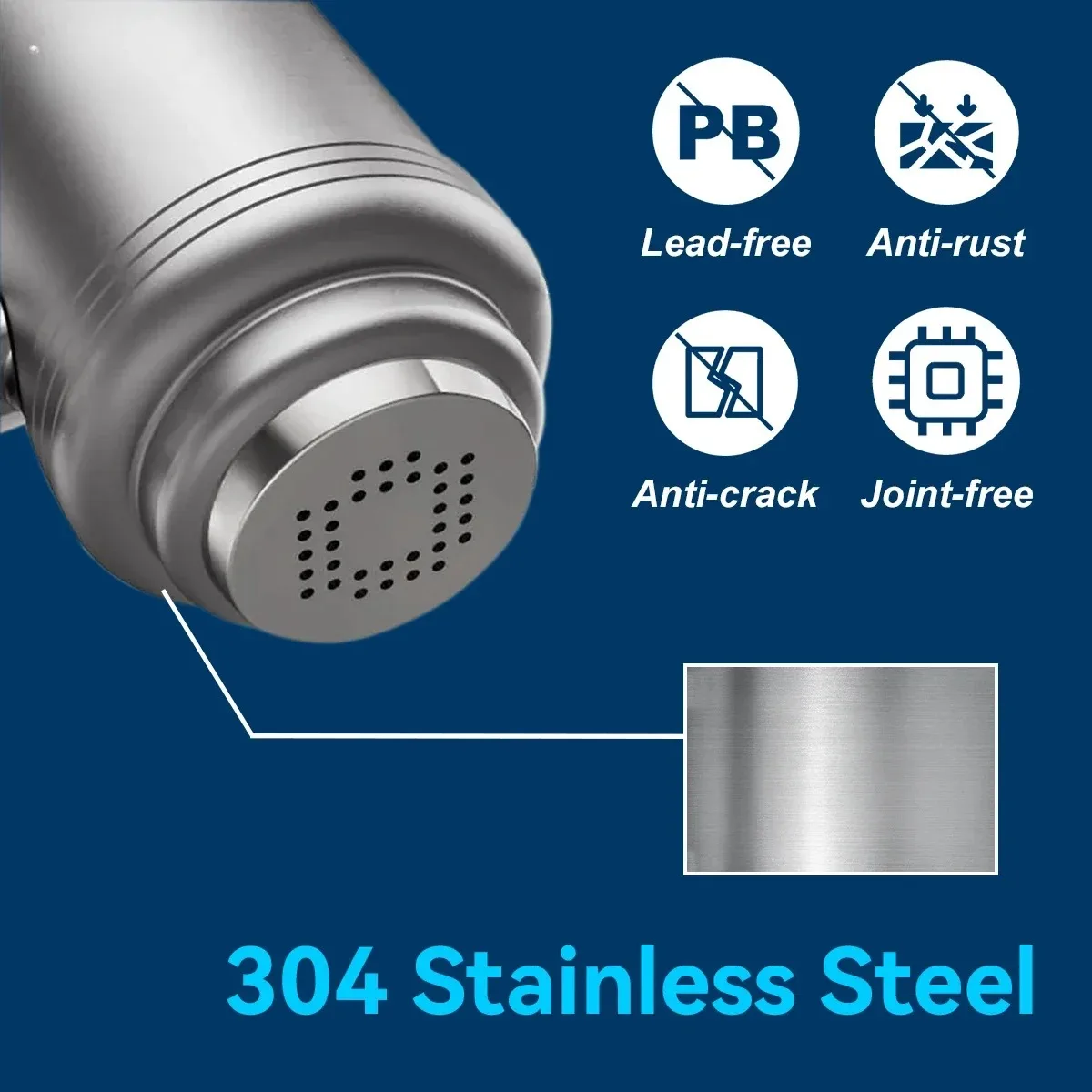 نظام تنقية فلتر مياه الصنبور من الفولاذ المقاوم للصدأ، معتمد من NSF يقلل من الرصاص والكلور والطعم السيئ للمطبخ