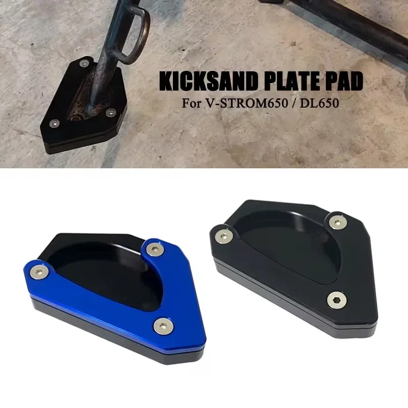

For SUZUKI V-STROM 650 Kickstand Foot DL650 VSTROM dl 650 V STROM650 2004-2023 Motorcycle Side Stand Extension Pad Support Plate
