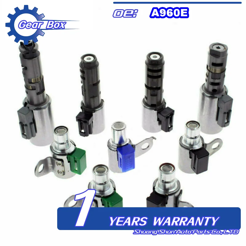 9Pcs TB-60NF Solenoid Kits for Toyota Lexus 6-SPEED GS300 IS250 IS300 05Up OEM TB-60NF TB65-SN A960 A960E