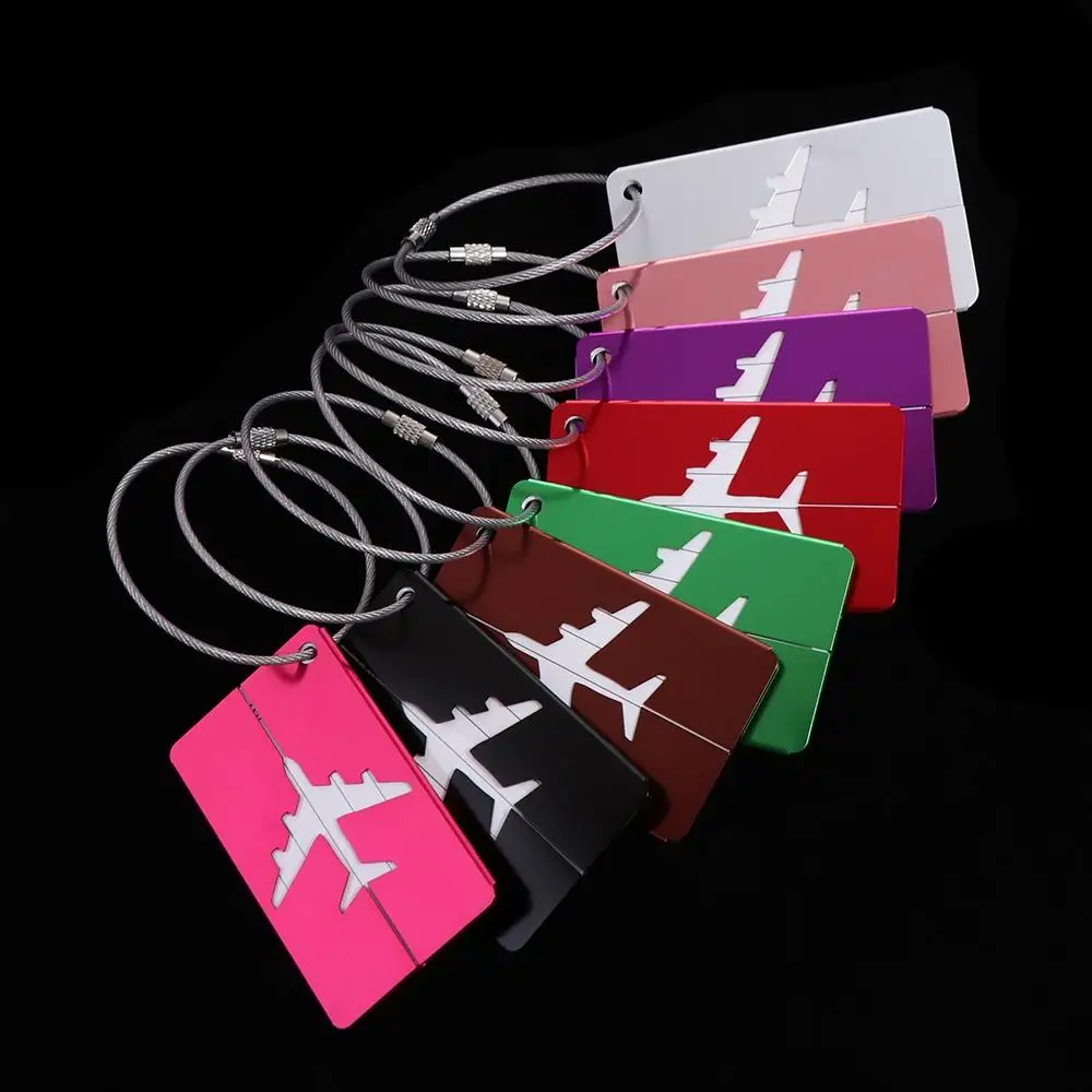 

Handbag Label Airplane Check-in Holiday Travel Boarding Pass Airplane Suitcase Tag Aluminum Alloy Listing Metal Luggage Tag