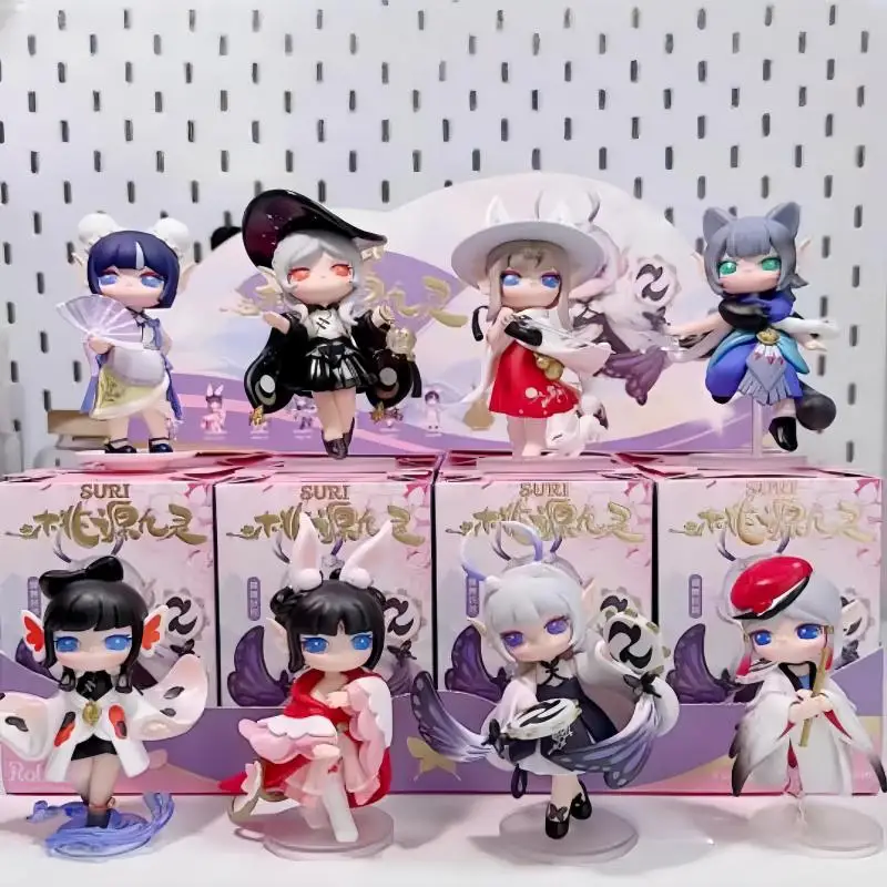

Оригинальная коллекционная фигурка If You Come To Suri Peach Blossom Spring Nine Spirit Blind Box — Кролик-демон, Красная Девушка, Модная игрушка, Подарок на день рождения