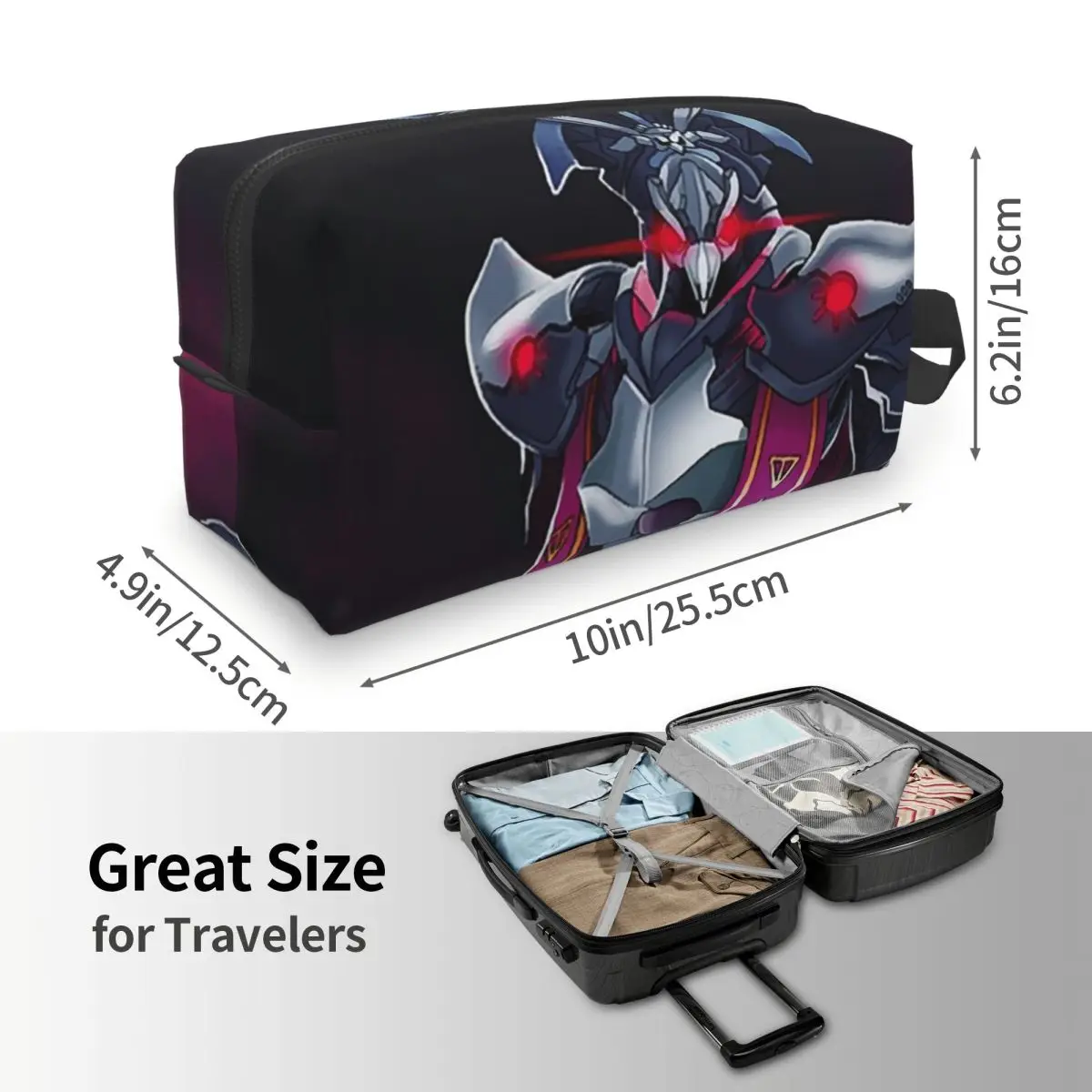 Regalo per uomo Copie De Samus Aran Metroid Samus Aran Borse per cosmetici da donna Custodia per trucco da viaggio Astuccio per matite