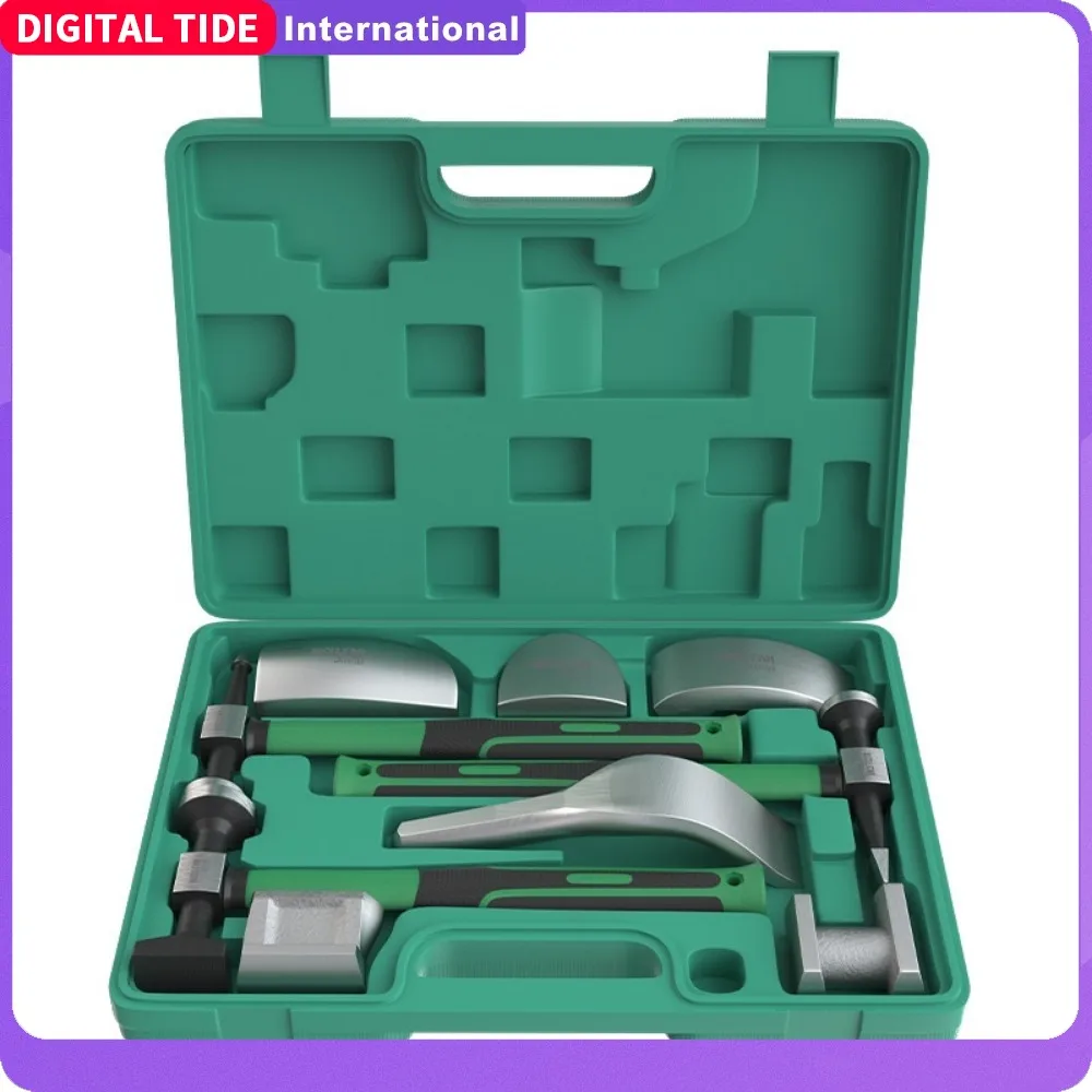

Automotive Sheet Metal Repair Tool Set Cushion Iron Concave Shaping Hammer Professional Sheet Metal Hammer Set for Auto Repair