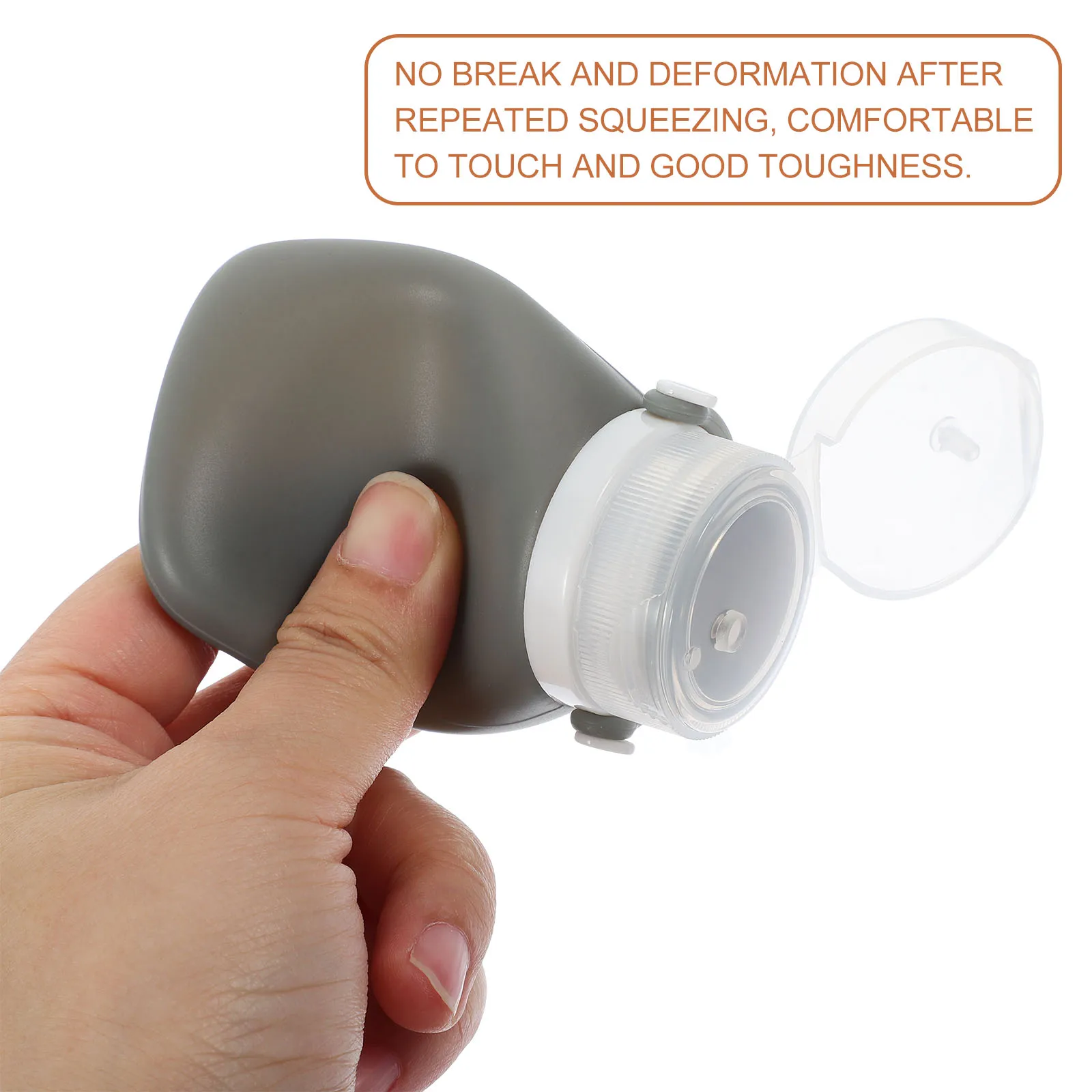 

4Pcs Condiment Squeeze Bottles Silicone PP Material No Leak Design for Ketchup Mustard Sauce Salad Dressing Kitchen Storage