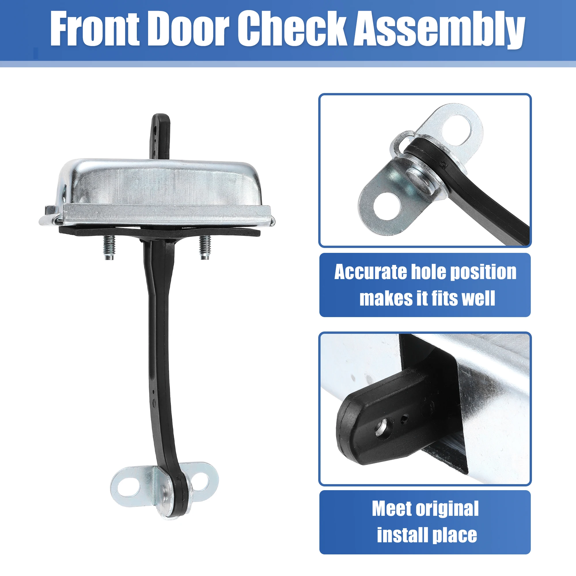 Uxcell Front Door Check Stop Strap Driver Side Door Check Assembly 15196109 924-157 for Buick for Chevrolet for GMC