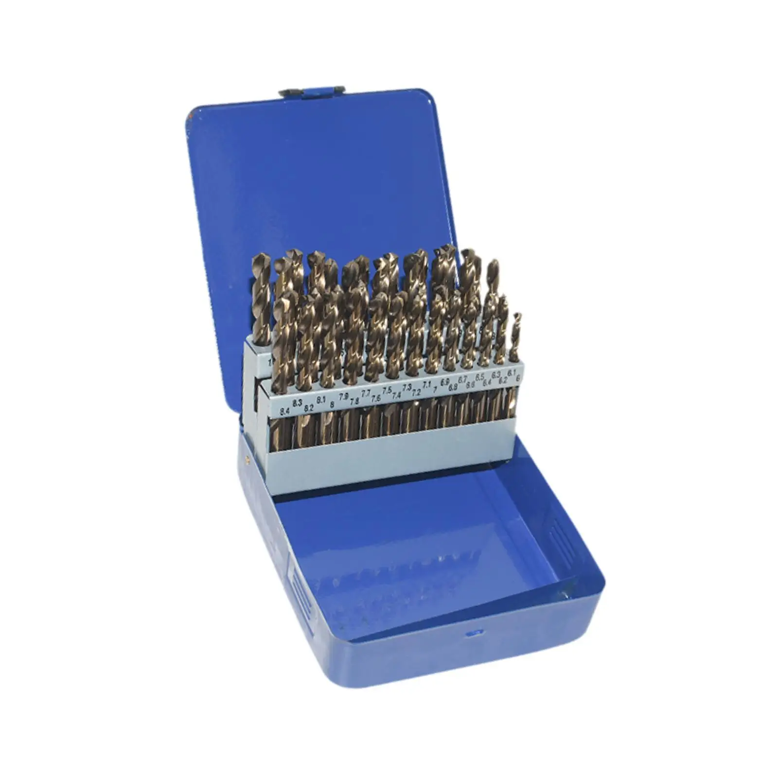 41x Twist Drill Bit Twist Drill Set Heat Resistance Twisted Design Twist Straight Shank with Storage Case for Hardened Metal