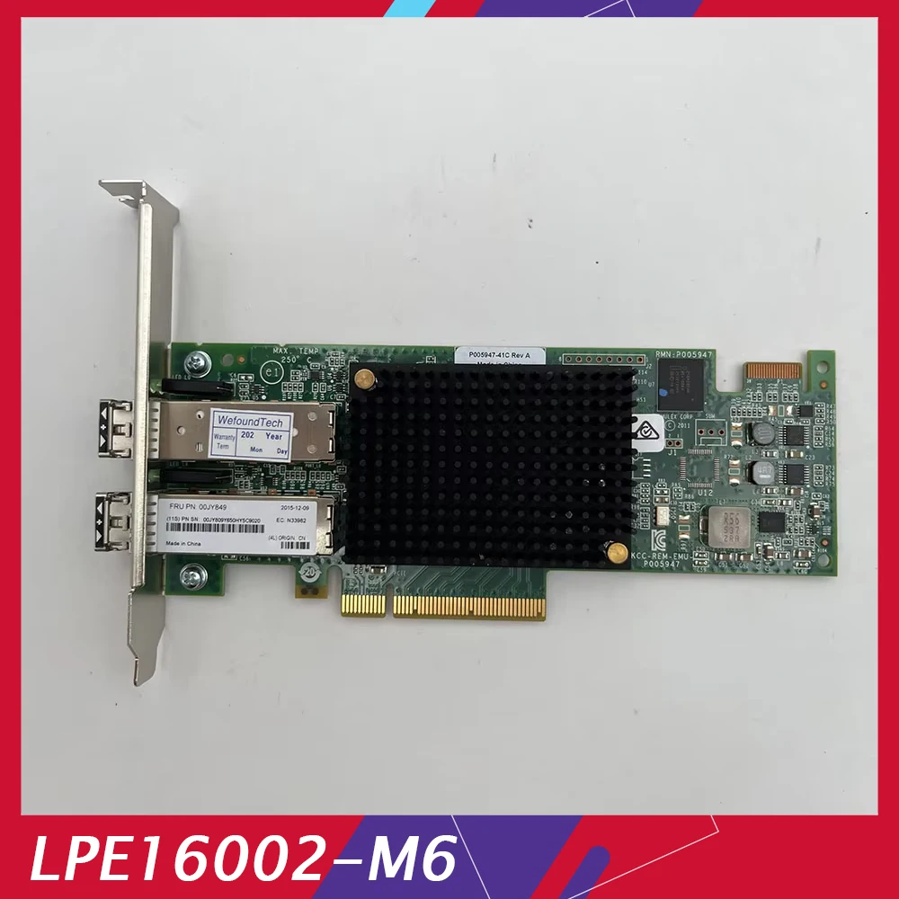 

For Lenovo Dual-port 16 Gbit/s fiber HBA 00JY849 00JY809 81Y1662 LPE16002-M6