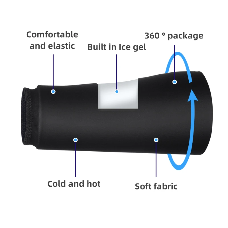 

Ice Gel Knee & Elbow Pads High Stretch Cold & Hot Compression Support