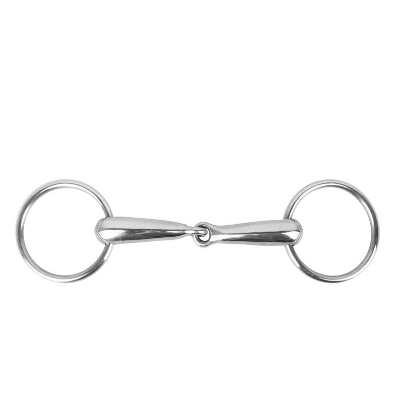 Cavity horse gag bit, metal two section mouth bit, stiff-bit type O horse equestrian equipment 8209262